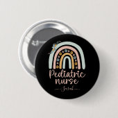 Gepersonaliseerde Schattigee kinderverpleegkundige Ronde Button 5,7 Cm (Voorkant /achterkant)