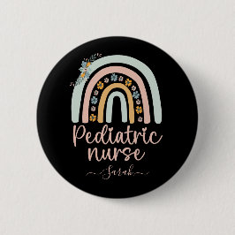 Gepersonaliseerde Schattigee kinderverpleegkundige Ronde Button 5,7 Cm