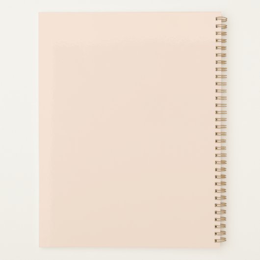 Gepersonaliseerde Schattigee kitten met harten Planner (Achterkant)