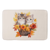 Gepersonaliseerde Schattigee Kittens Katten in Man Badmat (Voorkant)