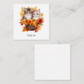 Gepersonaliseerde Schattigee Kittens Katten in Man Informatiekaartje (Voorkant / Achterkant)