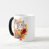 Gepersonaliseerde Schattigee Kittens Katten in Man Magische Mok (Voorkant links)