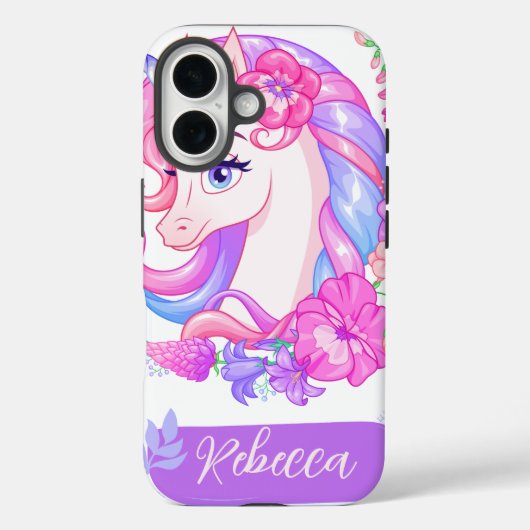 Gepersonaliseerde Schattigee Kleurrijke Bloemen Ee Case-Mate iPhone Case (Achterkant)