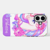 Gepersonaliseerde Schattigee Kleurrijke Bloemen Ee Case-Mate iPhone Case (Achterkant (horizontaal))