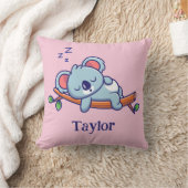 Gepersonaliseerde Schattigee Koala Beer Cartoon Ba Kussen (Deken)