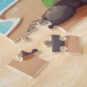 Gepersonaliseerde Schattigee Krokodillen Kinder Legpuzzel (Zijkant)