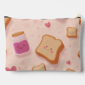 Gepersonaliseerde Schattigee lachende toast en jam Etui (Achterkant)