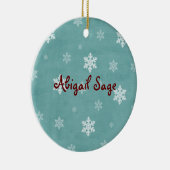 Gepersonaliseerde Schattigee luipaard Appaloosa ~  Keramisch Ornament (Rechts)