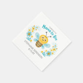 Gepersonaliseerde Schattigee Mama to Bee Baby show Servet (Hoek)