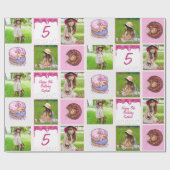 Gepersonaliseerde Schattigee Meisjes Gepersonalise Cadeaupapier (Vlak)