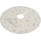 Gepersonaliseerde Schattigee minimale kerstelement Kerstboom Rok (Gekanteld)