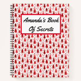 Gepersonaliseerde Schattigee moderne minimalistisc Notitieboek