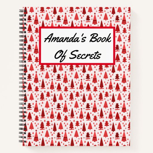 Gepersonaliseerde Schattigee moderne minimalistisc Notitieboek (Voorkant)