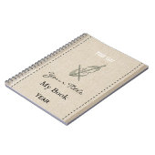 Gepersonaliseerde Schattigee muziek Cello Notitieboek (Linkerzijde)