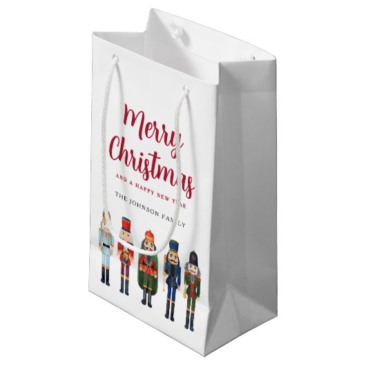 Gepersonaliseerde Schattigee Notenkraker Kerst Klein Cadeauzakje (Voorkant Gekanteld)