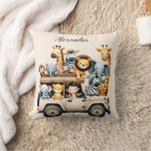 Gepersonaliseerde Schattigee Oerwoud Dieren Kinder Kussen (Deken)