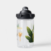 Gepersonaliseerde Schattigee Oerwoud Dieren Kinder Waterfles (Achterkant)