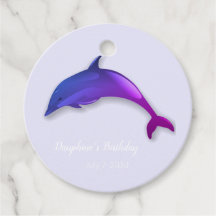 Gepersonaliseerde Schattigee paarse dolfijn