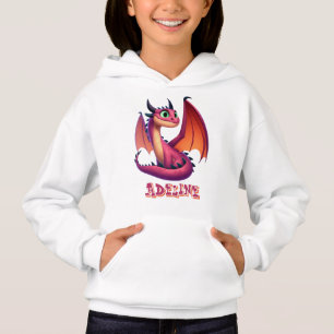 Gepersonaliseerde Schattigee paarse/rode cartoon d