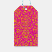 Gepersonaliseerde Schattigee Paisley Floral Print  Cadeaulabel (Achterkant)