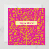 Gepersonaliseerde Schattigee Paisley Floral Print  Kaart (Voorkant)