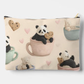 Gepersonaliseerde Schattigee Panda en Beer Patroon Etui (Achterkant)