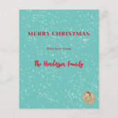 Gepersonaliseerde Schattigee Pangolin Kerstbudget (Achterkant)