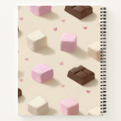 Gepersonaliseerde Schattigee Pastel Chocolate & Ma Notitieboek (Achterkant)