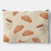 Gepersonaliseerde Schattigee Pastel Croissant Coff Etui (Achterkant)