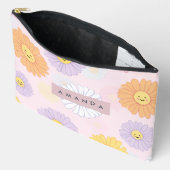 Gepersonaliseerde Schattigee pastel Daisy Flower Etui (Open)