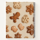 Gepersonaliseerde Schattigee pastel Gingerbread Co Notitieboek (Achterkant)