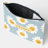 Gepersonaliseerde Schattigee pastel lachende Daisy Etui (Open)