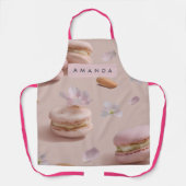 Gepersonaliseerde Schattigee Pastel Macaron Amande Schort (Voorkant)