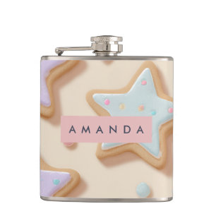 Gepersonaliseerde Schattigee Pastel Star Cookies P Heupfles