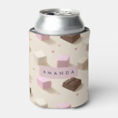 Gepersonaliseerde Schattigee pastelchocolade en ma Blikjeskoeler (Blikje Voorkant)