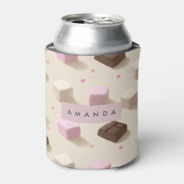 Gepersonaliseerde Schattigee pastelchocolade en ma Blikjeskoeler