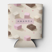 Gepersonaliseerde Schattigee pastelchocolade en ma Blikjeskoeler (Voorkant)