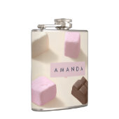 Gepersonaliseerde Schattigee pastelchocolade en ma Heupfles (Rechts)