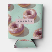 Gepersonaliseerde Schattigee Pasteldonuts & Sprink Blikjeskoeler (Voorkant)