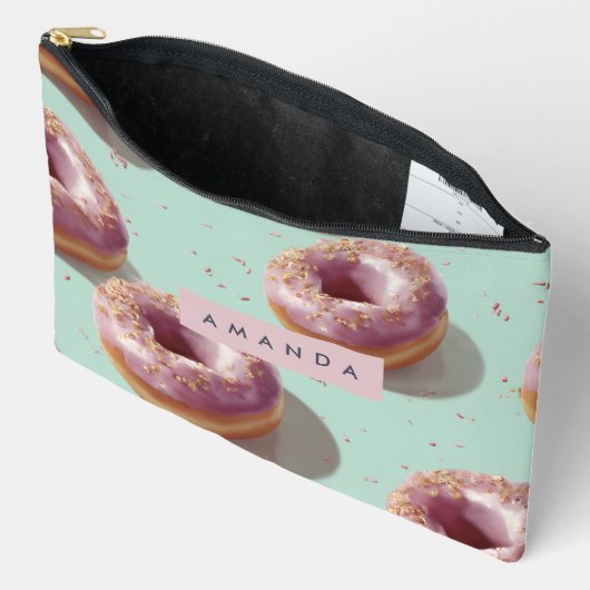 Gepersonaliseerde Schattigee Pasteldonuts & Sprink Etui (Open)