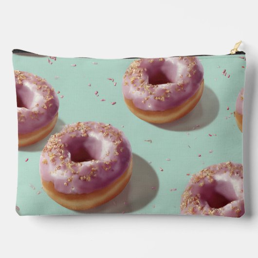 Gepersonaliseerde Schattigee Pasteldonuts & Sprink Etui (Achterkant)