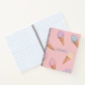Gepersonaliseerde Schattigee pastelijs Notitieboek (Binnen)