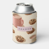 Gepersonaliseerde Schattigee pastelkoekjes & melk Blikjeskoeler (Blikje Achterkant)