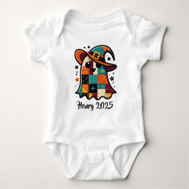 Gepersonaliseerde Schattigee Patchwork Ghost Hallo Romper