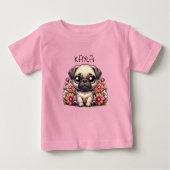 Gepersonaliseerde Schattigee Pug Puppy Dog (Voorkant)