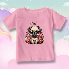 Gepersonaliseerde Schattigee Pug Puppy Dog