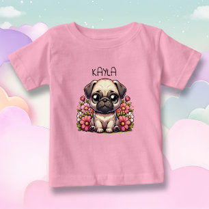 Gepersonaliseerde Schattigee Pug Puppy Dog