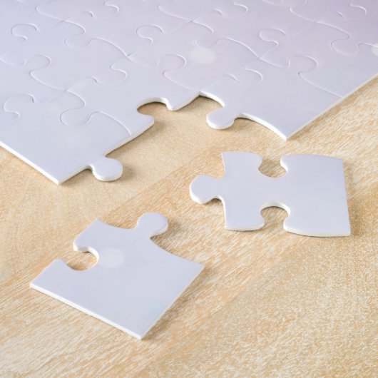 Gepersonaliseerde Schattigee regenboog eenhoorn Ca Legpuzzel (Zijkant)