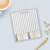 Gepersonaliseerde Schattigee Retro Kleurrijke Lama Notitieblok