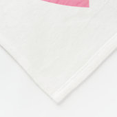 Gepersonaliseerde Schattigee rode roze harten Vale Fleece Deken (Hoek)